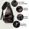 bisibuy Skull Sling Bag for Women Men Crossbody Sling Backpack Shoulder Bag Chest Bag Daypack for Travel Hiking Outdoor view 3