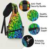 bisibuy Rainbow Colours Butterfly Sling Bag for Women Men Crossbody Sling Backpack Shoulder Bag Chest Bag Daypack for Travel Hiking Outdoor view 3