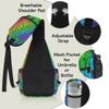 bisibuy Rainbow Colours Butterfly Sling Bag for Women Men Crossbody Sling Backpack Shoulder Bag Chest Bag Daypack for Travel Hiking Outdoor view 4