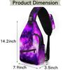 bisibuy Cosmic Dragon In Space Sling Bag for Women Men Crossbody Sling Backpack Shoulder Bag Chest Bag Daypack for Travel Hiking Outdoor view 2