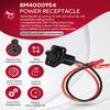 8M4000954 Trolling Motor Power Receptacle Plug, 2-Prong 50A, 12V, 24V or 36V Trolling Motors, for Bow-Panel Installation Male Female Trolling Motor Quick Connector Electrical Plug Socket Kit view 2