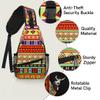 bisibuy African Geometric Print Sling Bag for Women Men Crossbody Sling Backpack Shoulder Bag Chest Bag Daypack for Travel Hiking Outdoor view 3