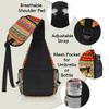 bisibuy African Geometric Print Sling Bag for Women Men Crossbody Sling Backpack Shoulder Bag Chest Bag Daypack for Travel Hiking Outdoor view 4