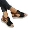 Yanzhenglip Sandals for Women Casual Summer, Women's Sandals Straps Wedge Buckle Summer Beach Sandals Shoes, Comfort Walking Shoes Bohemian Rhinestone Gladiator Open Toe Sandals Comfy view 1