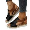 Yanzhenglip Sandals for Women Casual Summer, Women's Sandals Straps Wedge Buckle Summer Beach Sandals Shoes, Comfort Walking Shoes Bohemian Rhinestone Gladiator Open Toe Sandals Comfy view 4