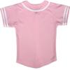 DIGITMON Kids Baseball Jersey Button Down Premium Sleeve Two-Striped T Shirts Uniform PINKWHITE for 4y Toddlers view 3