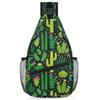 bisibuy Cactus Pattern Sling Bag for Women Men Crossbody Sling Backpack Shoulder Bag Chest Bag Daypack for Travel Hiking Outdoor view 1