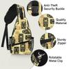 bisibuy Hawaiian Tiki Pattern Sling Bag for Women Men Crossbody Sling Backpack Shoulder Bag Chest Bag Daypack for Travel Hiking Outdoor view 3