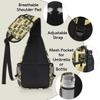 bisibuy Hawaiian Tiki Pattern Sling Bag for Women Men Crossbody Sling Backpack Shoulder Bag Chest Bag Daypack for Travel Hiking Outdoor view 4