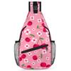 bisibuy Flower Cherry Fruits Sling Bag for Women Men Crossbody Sling Backpack Shoulder Bag Chest Bag Daypack for Travel Hiking Outdoor view 1