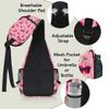 bisibuy Flower Cherry Fruits Sling Bag for Women Men Crossbody Sling Backpack Shoulder Bag Chest Bag Daypack for Travel Hiking Outdoor view 4