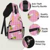 bisibuy Bee Honey Grids Sling Bag for Women Men Crossbody Sling Backpack Shoulder Bag Chest Bag Daypack for Travel Hiking Outdoor view 3