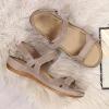 Yanzhenglip Sandals for Women Casual Summer, Women's Sandals Straps Wedge Buckle Summer Beach Sandals Shoes, Comfort Walking Shoes Bohemian Rhinestone Gladiator Open Toe Sandals Comfy view 4