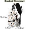 bisibuy Animal Cat Pattern Sling Bag for Women Men Crossbody Sling Backpack Shoulder Bag Chest Bag Daypack for Travel Hiking Outdoor view 2