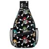 bisibuy Colorful Skull Pirates Sling Bag for Women Men Crossbody Sling Backpack Shoulder Bag Chest Bag Daypack for Travel Hiking Outdoor view 1