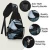bisibuy Flying Swan Water Bird Sling Bag for Women Men Crossbody Sling Backpack Shoulder Bag Chest Bag Daypack for Travel Hiking Outdoor view 3