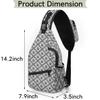 bisibuy Animal Paw Footprint Rhombus Sling Bag for Women Men Crossbody Sling Backpack Shoulder Bag Chest Bag Daypack for Travel Hiking Outdoor view 2