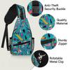bisibuy Cartoon Insect Pattern Sling Bag for Women Men Crossbody Sling Backpack Shoulder Bag Chest Bag Daypack for Travel Hiking Outdoor view 3
