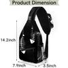 Fish Skull Sling Bag for Women Men Crossbody Sling Backpack Shoulder Bag Chest Bag Daypack for Travel Hiking Outdoor view 2
