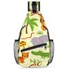 bisibuy Jungle Animals Pattern Sling Bag for Women Men Crossbody Sling Backpack Shoulder Bag Chest Bag Daypack for Travel Hiking Outdoor view 1