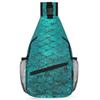 bisibuy Blue Fish Scale Dragon Pattern Sling Bag for Women Men Crossbody Sling Backpack Shoulder Bag Chest Bag Daypack for Travel Hiking Outdoor view 1