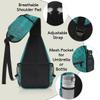 bisibuy Blue Fish Scale Dragon Pattern Sling Bag for Women Men Crossbody Sling Backpack Shoulder Bag Chest Bag Daypack for Travel Hiking Outdoor view 4