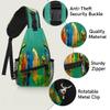 bisibuy Bird Parrots Pattern Sling Bag for Women Men Crossbody Sling Backpack Shoulder Bag Chest Bag Daypack for Travel Hiking Outdoor view 3