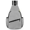 bisibuy Creative Black White Stripes Sling Bag for Women Men Crossbody Sling Backpack Shoulder Bag Chest Bag Daypack for Travel Hiking Outdoor view 1