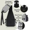 bisibuy Creative Black White Stripes Sling Bag for Women Men Crossbody Sling Backpack Shoulder Bag Chest Bag Daypack for Travel Hiking Outdoor view 4