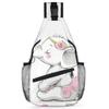 bisibuy Kawaii Elephant Sling Bag for Women Men Crossbody Sling Backpack Shoulder Bag Chest Bag Daypack for Travel Hiking Outdoor view 1