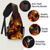 bisibuy Red Wine Bottle Ripe Grapes Fall Sling Bag for Women Men Crossbody Sling Backpack Shoulder Bag Chest Bag Daypack for Travel Hiking Outdoor view 4