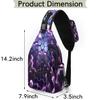 bisibuy 3d Honeycimb Pattern Sling Bag for Women Men Crossbody Sling Backpack Shoulder Bag Chest Bag Daypack for Travel Hiking Outdoor view 2