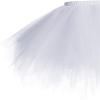 Sipumia Women's Tutu Skirt 1950s Vintage Petticoat Ballet Bubble Dance Skirts for Cosplay Party White L view 2
