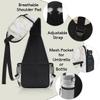 bisibuy White Marble Rose Gold Sling Bag for Women Men Crossbody Sling Backpack Shoulder Bag Chest Bag Daypack for Travel Hiking Outdoor view 4