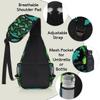 bisibuy Cute Green Dinosaur Sling Bag for Women Men Crossbody Sling Backpack Shoulder Bag Chest Bag Daypack for Travel Hiking Outdoor view 4