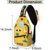 bisibuy Vacation Relaxation Hawaiian Beach Sling Bag for Women Men Crossbody Sling Backpack Shoulder Bag Chest Bag Daypack for Travel Hiking Outdoor view 2