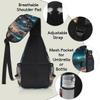 bisibuy Ice Flower Pattern Sling Bag for Women Men Crossbody Sling Backpack Shoulder Bag Chest Bag Daypack for Travel Hiking Outdoor view 4