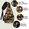bisibuy Cowboy Horse Plaid Sling Bag for Women Men Crossbody Sling Backpack Shoulder Bag Chest Bag Daypack for Travel Hiking Outdoor view 3