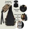 bisibuy Cowboy Horse Plaid Sling Bag for Women Men Crossbody Sling Backpack Shoulder Bag Chest Bag Daypack for Travel Hiking Outdoor view 4