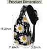 bisibuy Flower White Daisy Sling Bag for Women Men Crossbody Sling Backpack Shoulder Bag Chest Bag Daypack for Travel Hiking Outdoor view 2