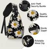 bisibuy Flower White Daisy Sling Bag for Women Men Crossbody Sling Backpack Shoulder Bag Chest Bag Daypack for Travel Hiking Outdoor view 3