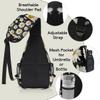 bisibuy Flower White Daisy Sling Bag for Women Men Crossbody Sling Backpack Shoulder Bag Chest Bag Daypack for Travel Hiking Outdoor view 4