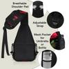 bisibuy Darkness Red Rose Flower Sling Bag for Women Men Crossbody Sling Backpack Shoulder Bag Chest Bag Daypack for Travel Hiking Outdoor view 4