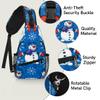 bisibuy Cute Snowman Christmas Winter Snowflakes Sling Bag for Women Men Crossbody Sling Backpack Shoulder Bag Chest Bag Daypack for Travel Hiking Outdoor view 3