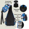 bisibuy Cute Snowman Christmas Winter Snowflakes Sling Bag for Women Men Crossbody Sling Backpack Shoulder Bag Chest Bag Daypack for Travel Hiking Outdoor view 4
