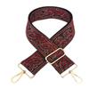 1pc Adjustable Strap Replacement 2inch Wide Paisley Jacquard Belt for Crossbody Purse Handbag Shoulder Guitar Camera Bag (Red+Black) view 1