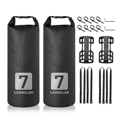 Lixada 3L/7L Bike Fork Bag Waterproof Dry Bag Roll Top Design Lightweight Bicycle Fork Bag Portable Cycling Pack Bike Pannier for Mountain Bikes Road Bikes Scooter