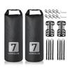 Lixada 3L/7L Bike Fork Bag Waterproof Dry Bag Roll Top Design Lightweight Bicycle Fork Bag Portable Cycling Pack Bike Pannier for Mountain Bikes Road Bikes Scooter view 1