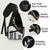 bisibuy Piano Keyboard Music Notes Sling Bag for Women Men Crossbody Sling Backpack Shoulder Bag Chest Bag Daypack for Travel Hiking Outdoor view 3