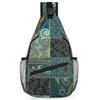 bisibuy Paisley Patchwork Pattern Sling Bag for Women Men Crossbody Sling Backpack Shoulder Bag Chest Bag Daypack for Travel Hiking Outdoor view 1